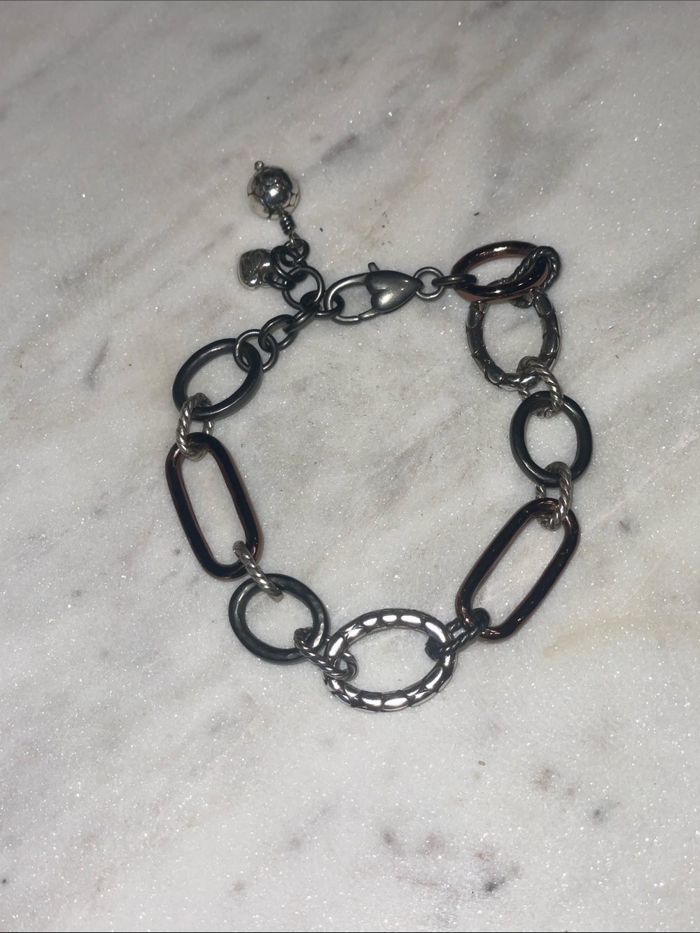 Brighton Pebble Link Multi Metal Bracelet
